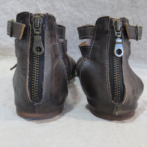 Bed Stu Bed|Stü Miya Leather Sandals - Size 9 - Pewter/Graphite Distressed - Picture 7 of 13